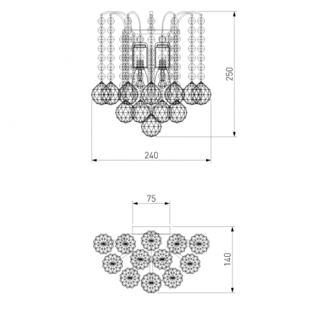 Kinkiet OSTINIYA Chrome